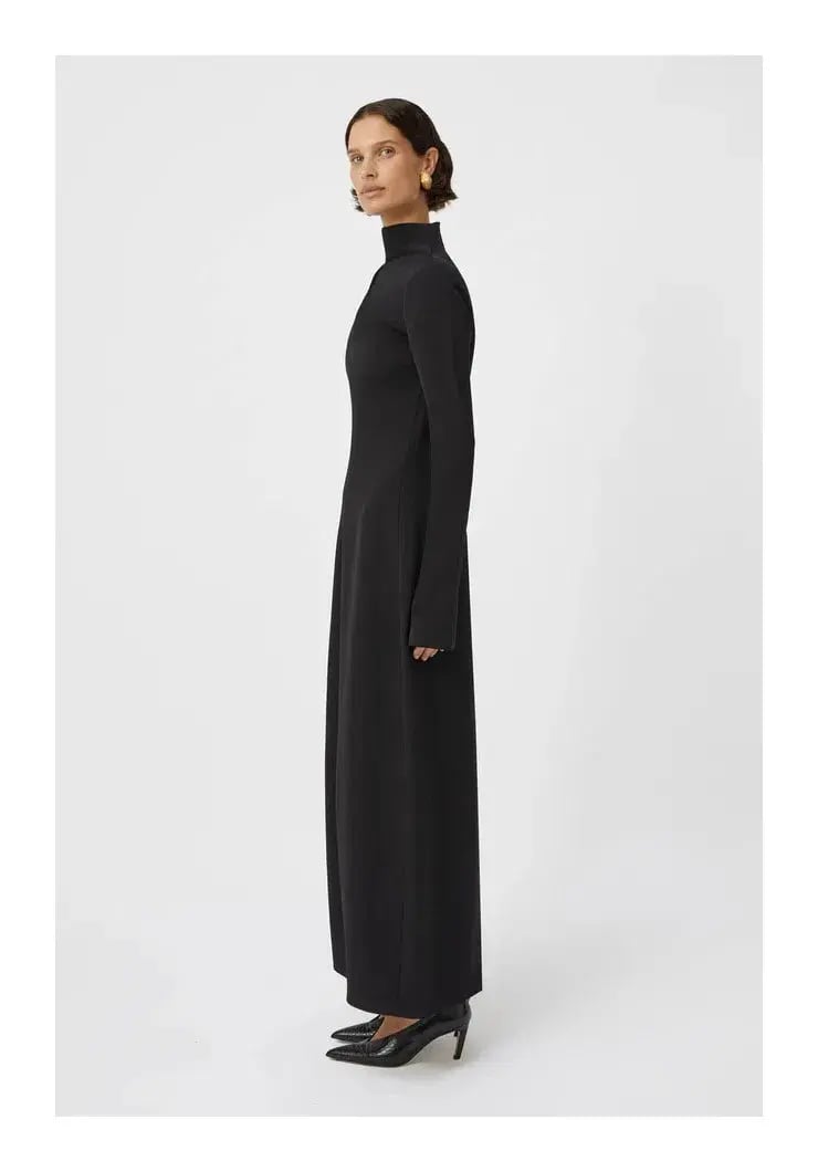 Camilla and Marc The Tenera Cocoon Maxi Dress in Black Size 10 photo 2