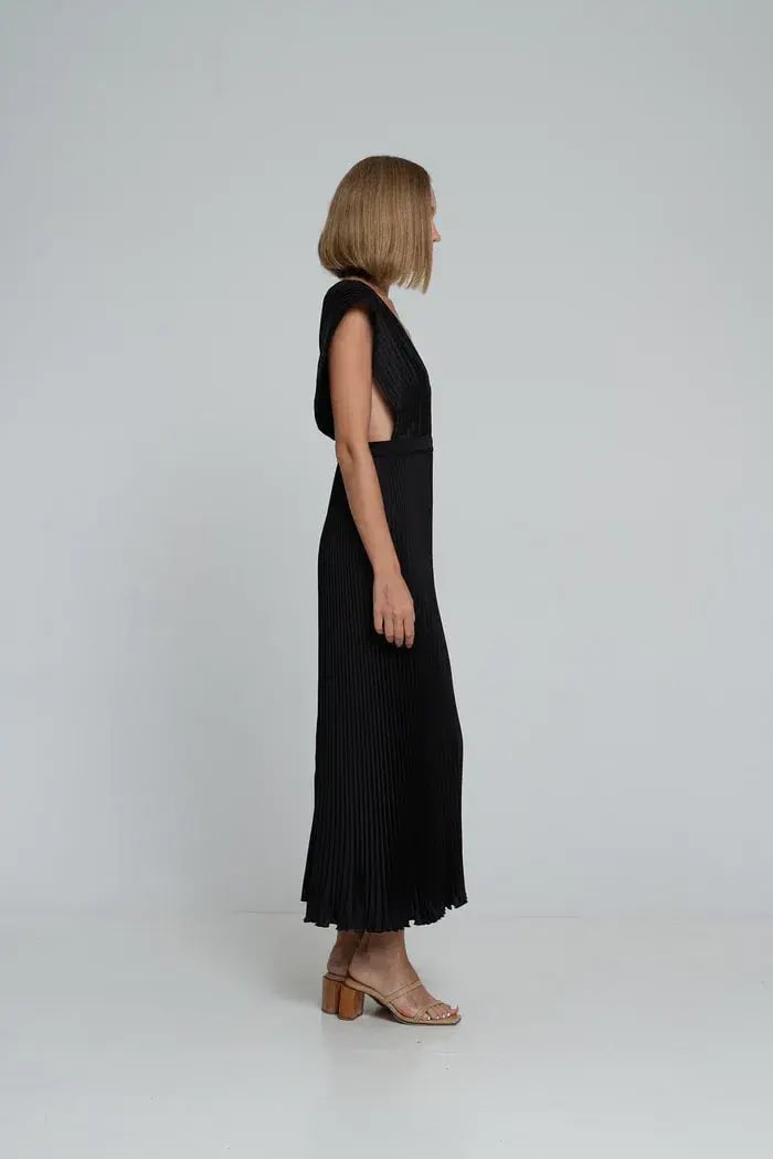 Lidee Gala Gown Noir Black Size 12 photo 3