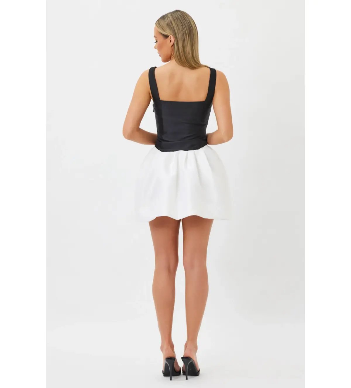Bianca & Bridgett Alba Mini Dress Black/White Size 12 photo 2