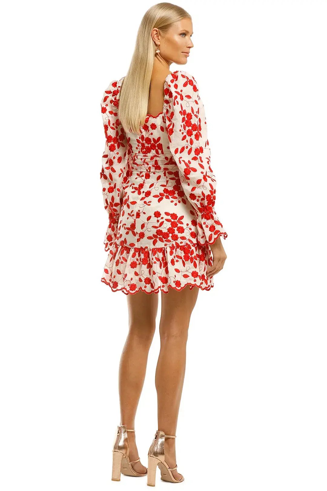Talulah Endless Love Mini Dress in Floral Embroidery Size 14 photo 4