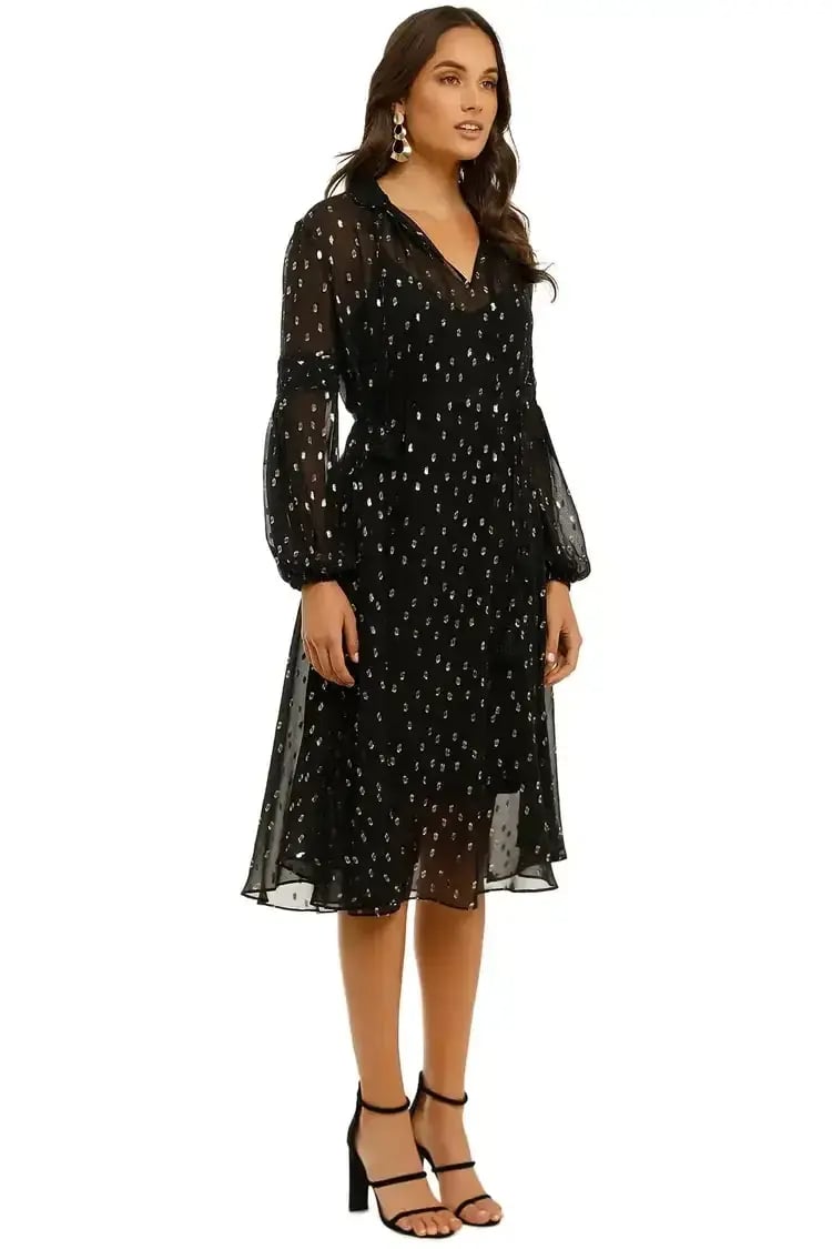 Husk Paradise Midi Dress in Black Size 10 photo 2