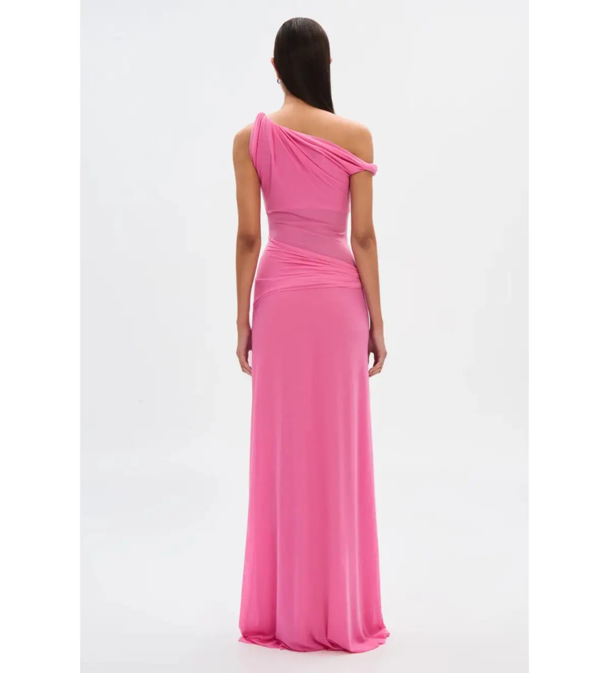 MISHA The Sisal Mesh Dress Orchid Pink Size 12/L photo 3