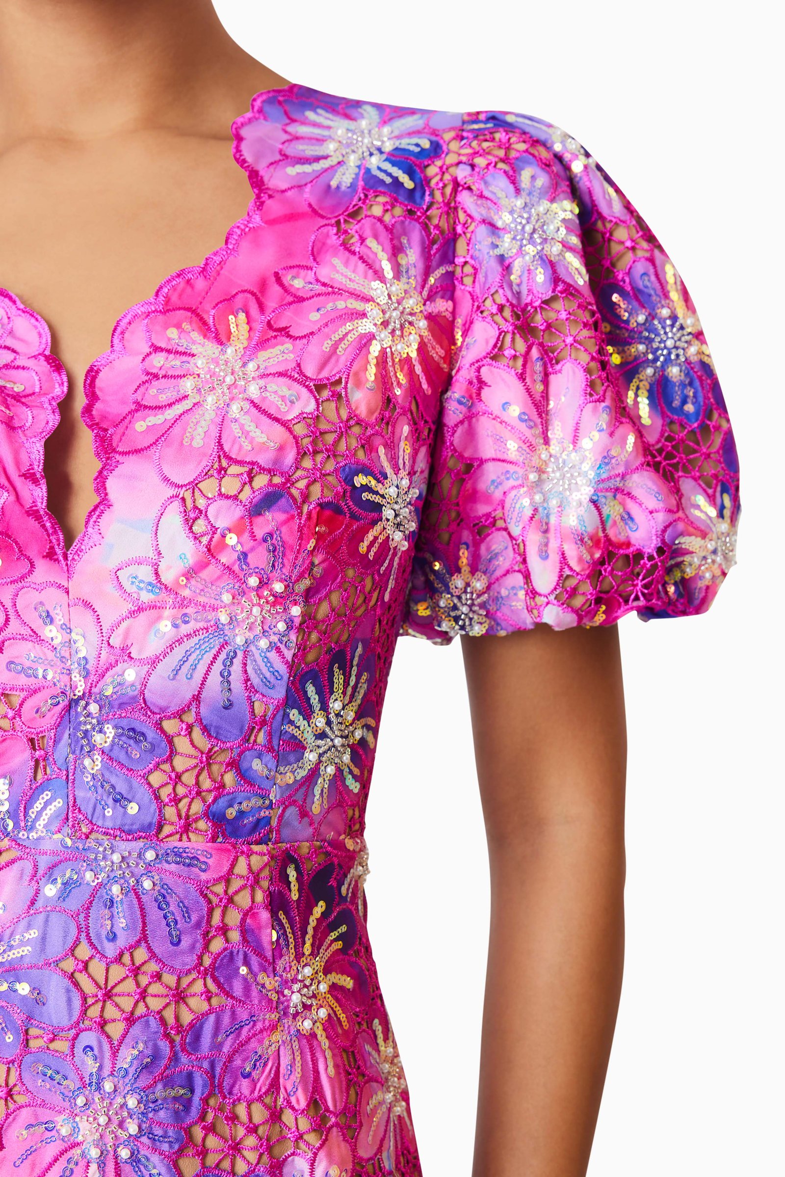 ELLIATT ABRIELLE MINI DRESS - PURPLE MULTI photo 6