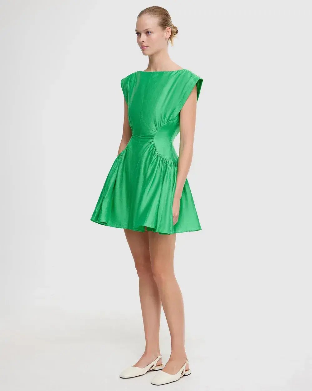 Acler Emery Mini Dress in Shamrock Size AU 14 photo 2