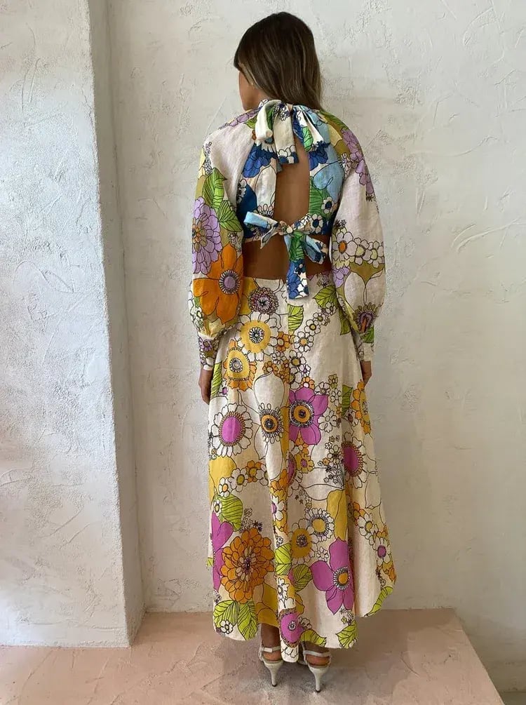 Alemais Farrah Cut Out Dress Multi Size AU 10 photo 6