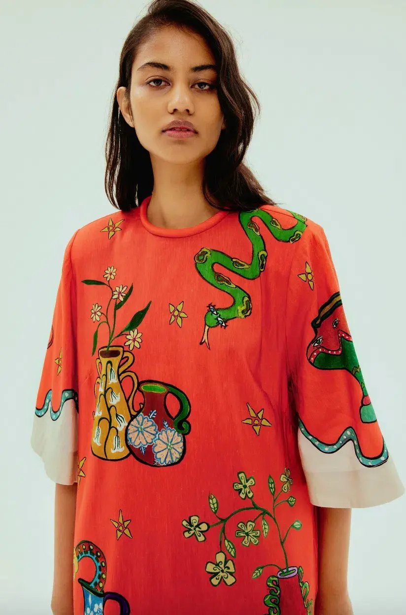 Alémais Rose Tee Midi Dress Red Size AU 16 photo 2