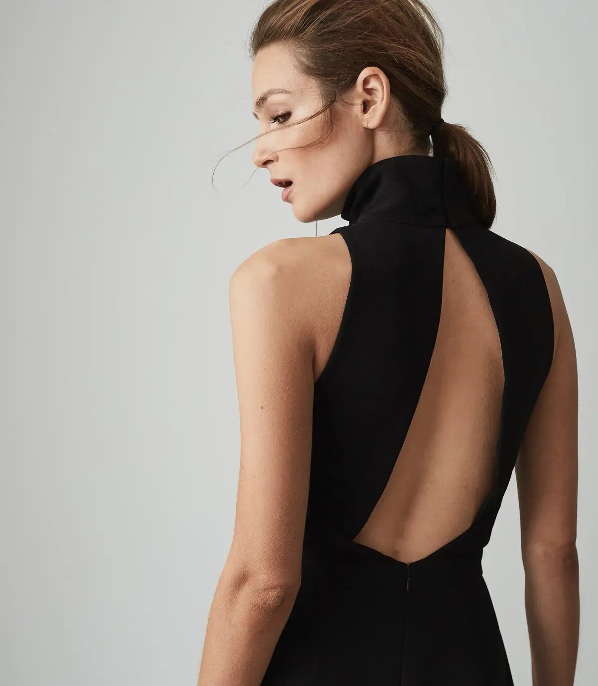 Reiss Dori Jumpsuit Black Size 6 photo 3