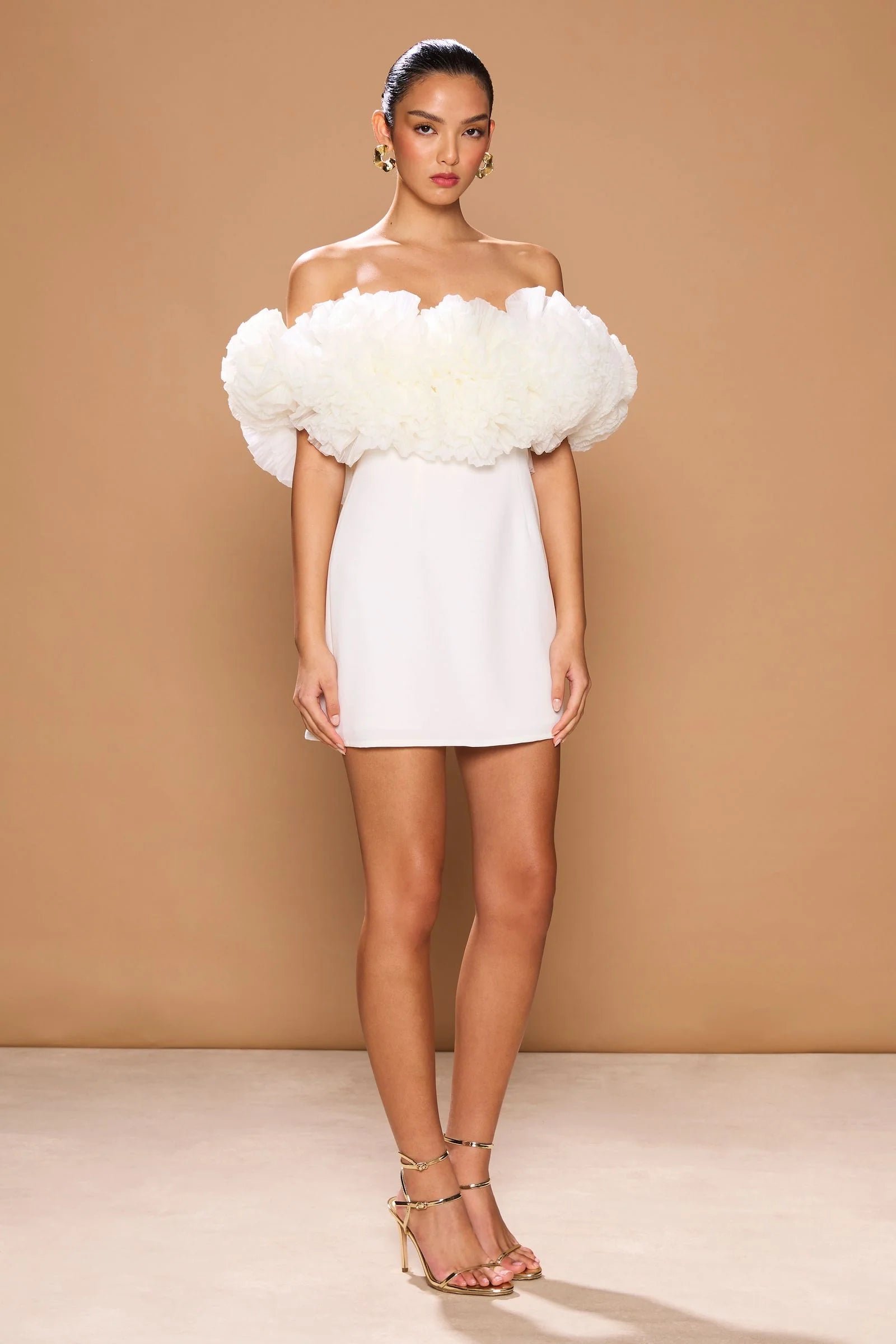 SONYA SORRENTO MINI DRESS - WHITE photo 3