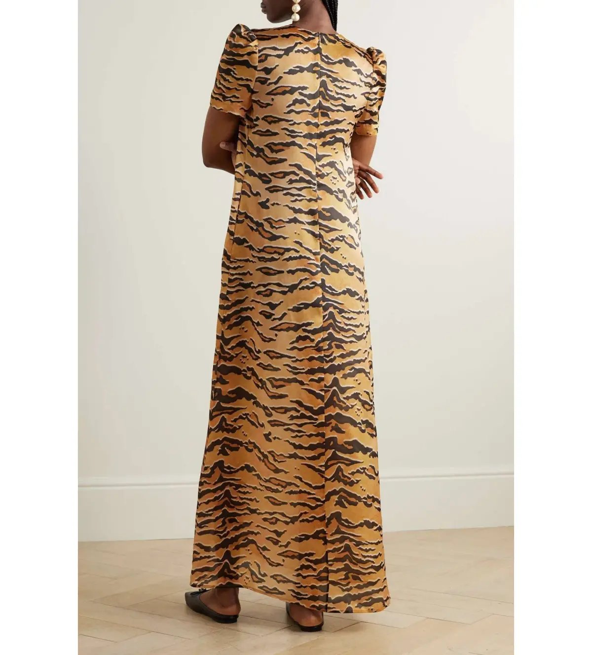 Zimmermann Matchmaker  Silk Maxi Dress  Tiger-print Size 2/Au 12 photo 2