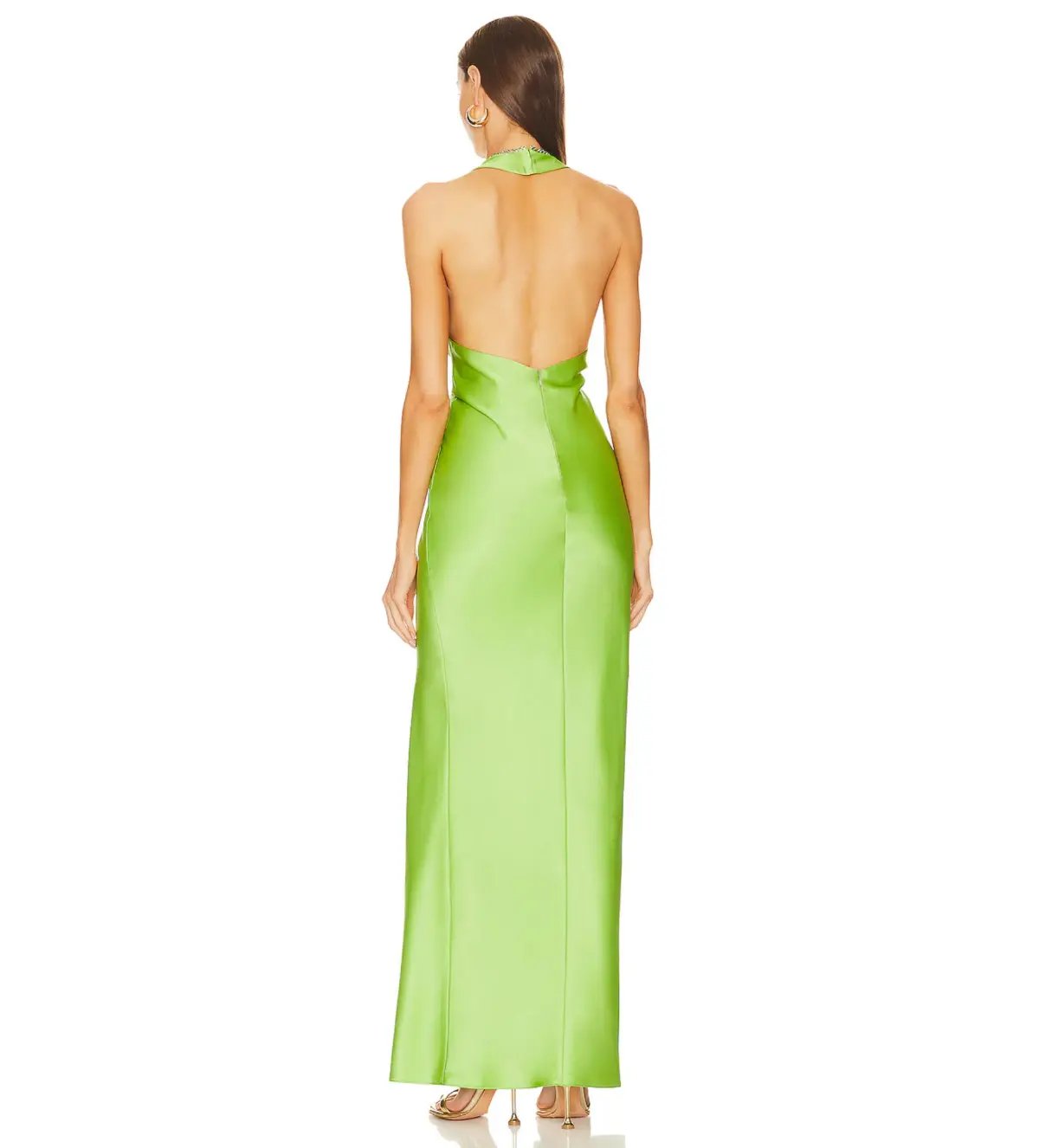Khanums X Revolve Halter Gown in Pear Green Size XS / AU 4 photo 3