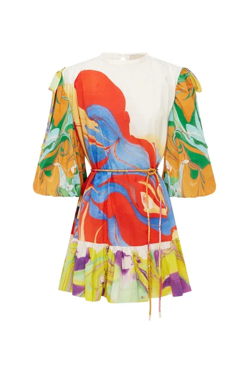 ALEMAIS Luca Mini Dress Multi Size 6 Au photo 3