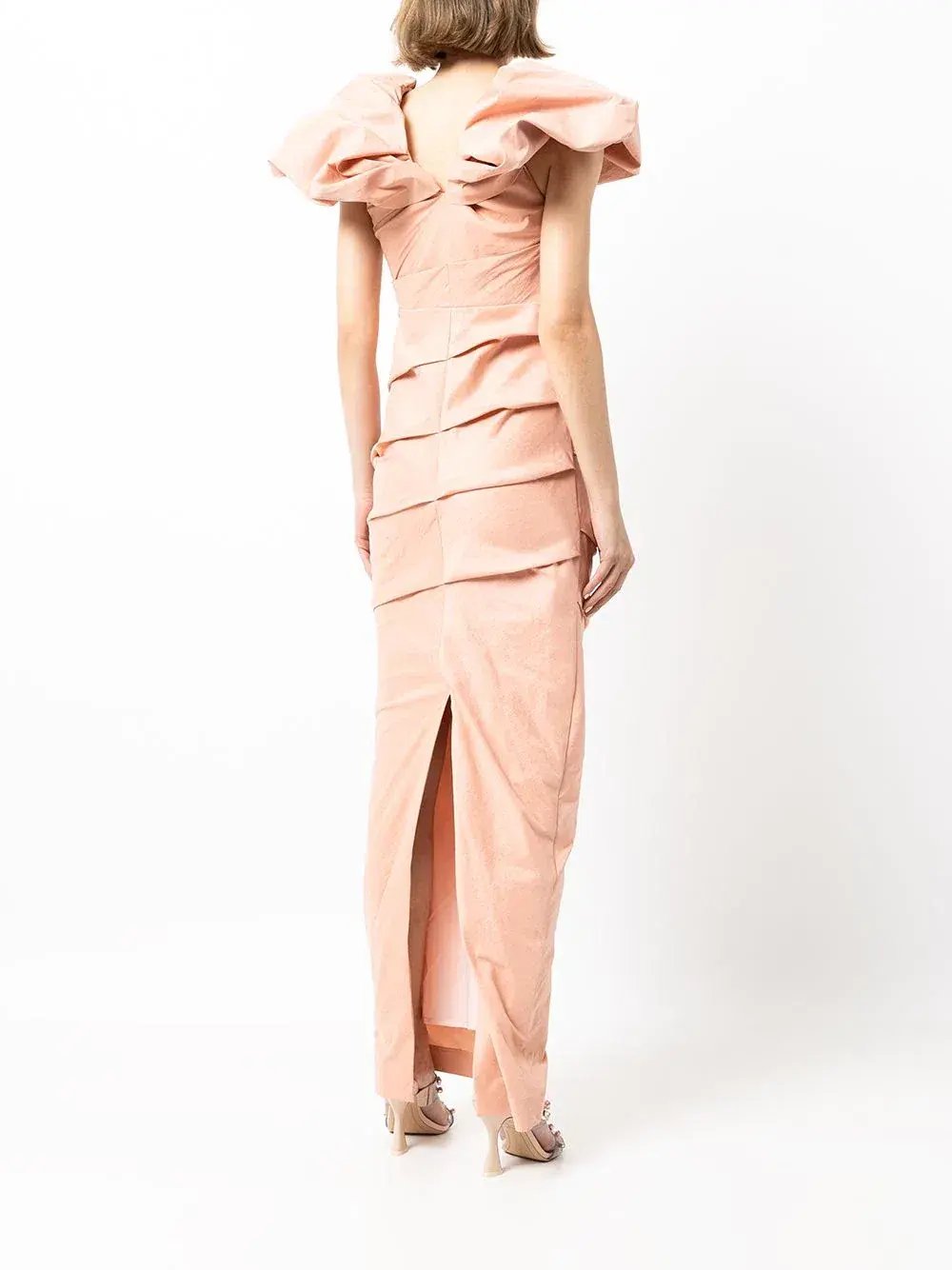 Rachel Gilbert Frey Gown Peach Size 2 / AU 10 photo 5