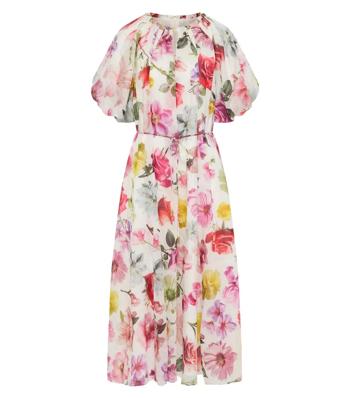 Aje Fleur Midi Dress Collage Floral Size 8 photo 5
