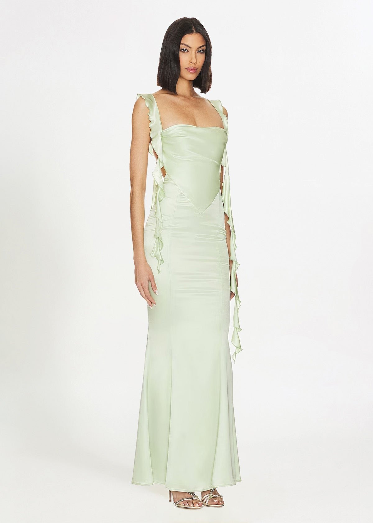 Caroline Dress in Green photo 3