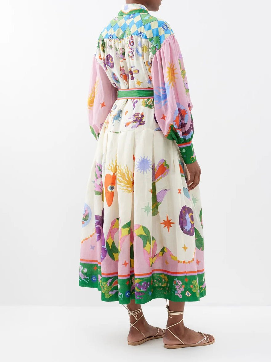Alemais Seeker Shirtdress in Multi photo 2