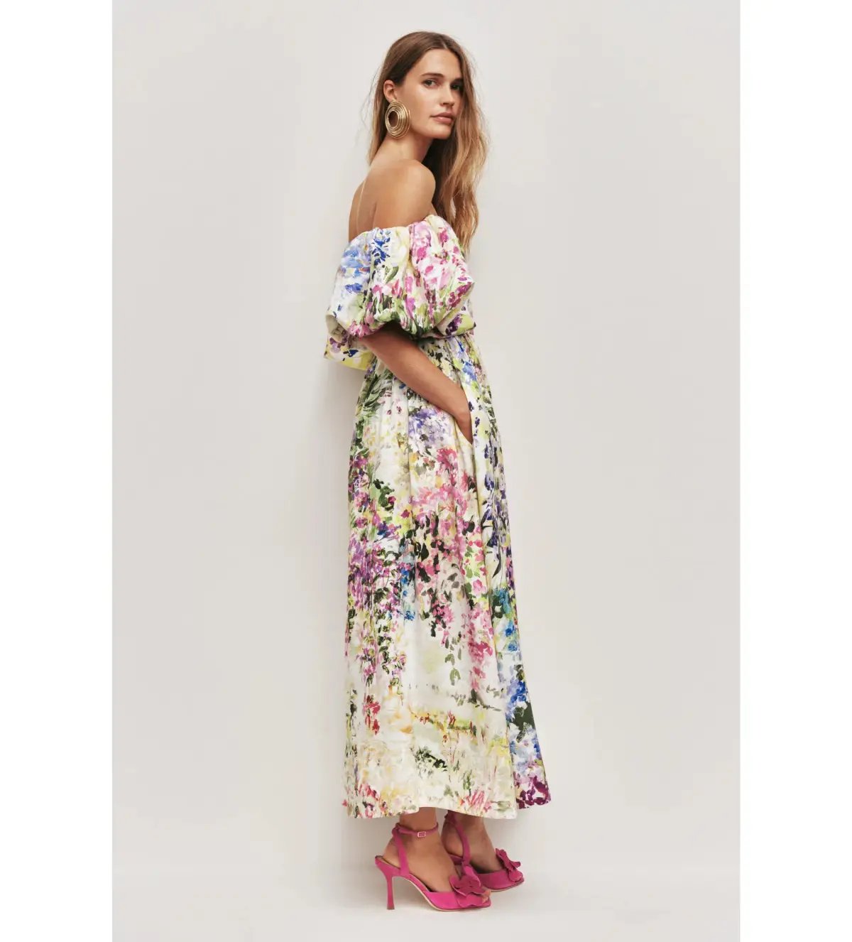 Aje Adina Midi Dress Lavandula Size AU 10 photo 2