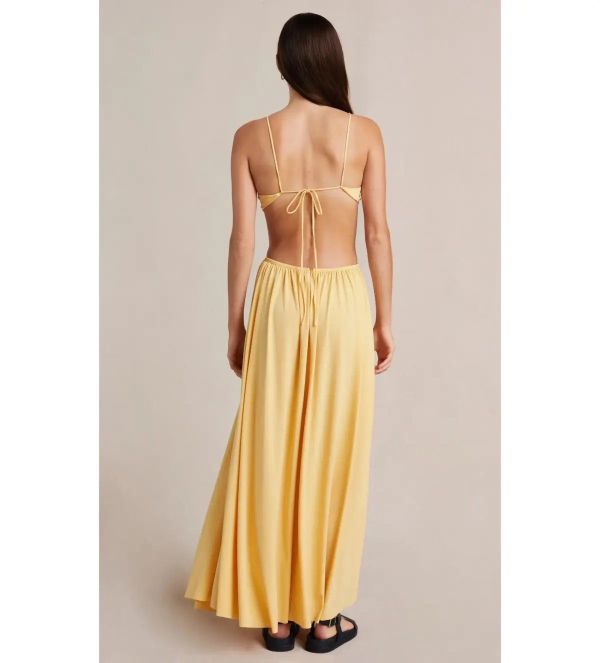 Bec and Bridge Soleil Maxi Dress Yellow Size 10 photo 2