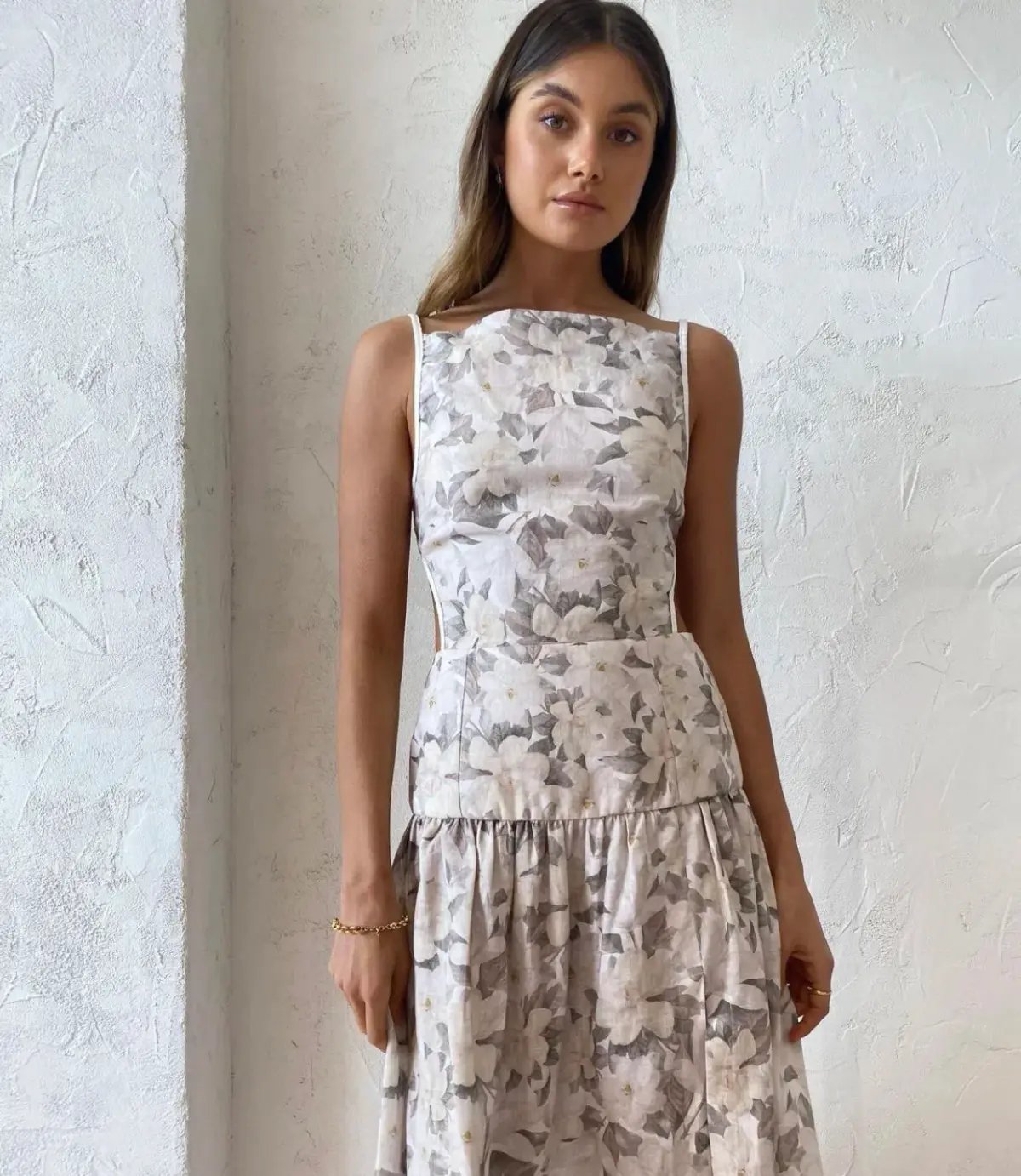 Bec & Bridge Gardenia Linen Maxi Dress Floral Size 8 photo 4