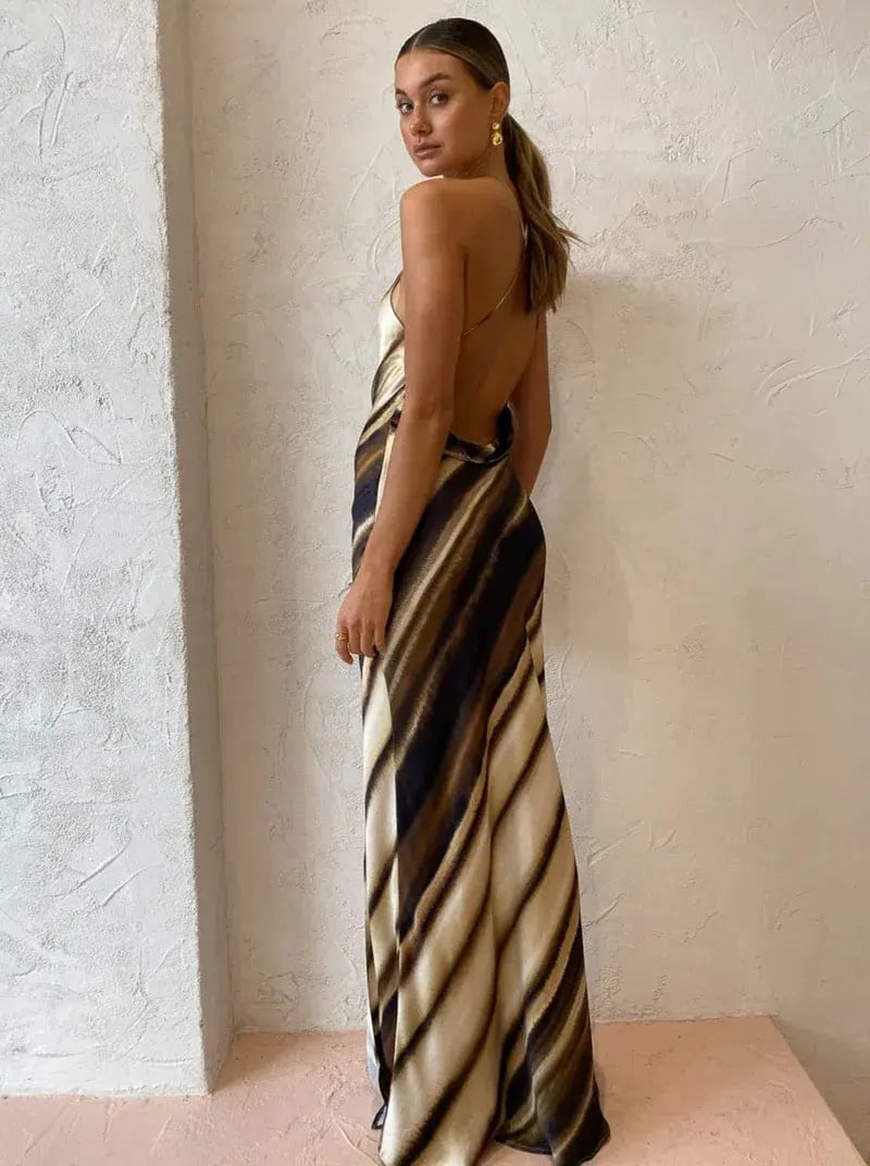 Bec & Bridge Watercolour Gown Print Size 10 photo 2