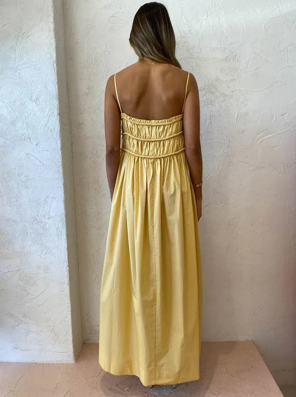 Bec and Bridge Eli Maxi Dress Yellow Size 8 photo 2