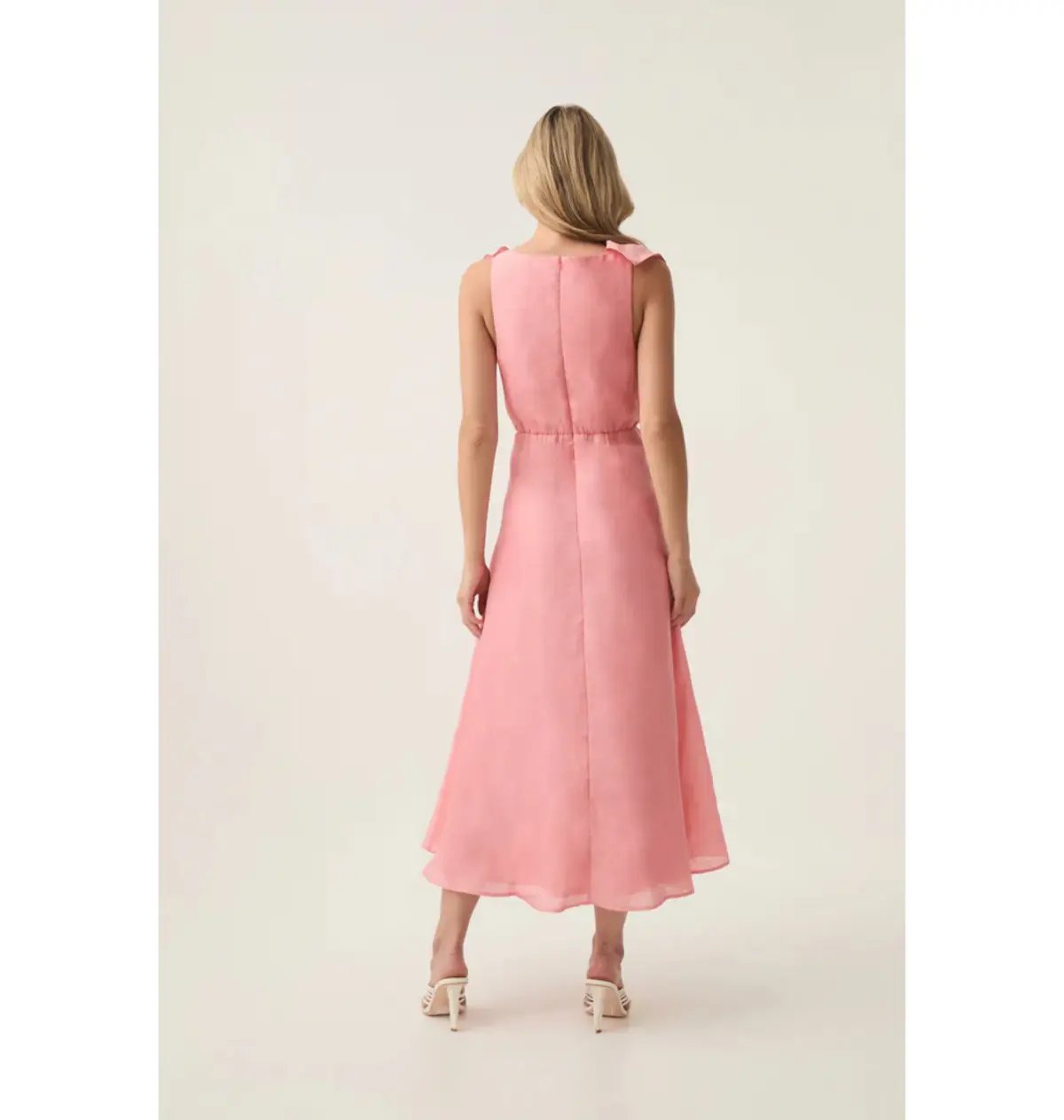 Aje Genesis Midi Dress Washed Coral Size AU 10 photo 3