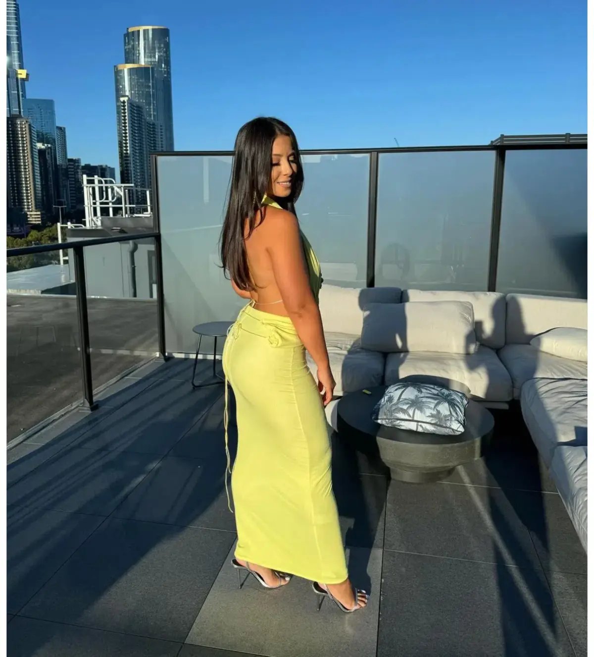 Deconduarte Elin Maxi Gown in Lemon Size S / AU8 photo 2
