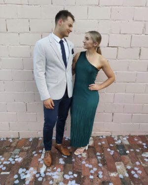 L'idée Soiree One Shoulder Dress Teal photo 4