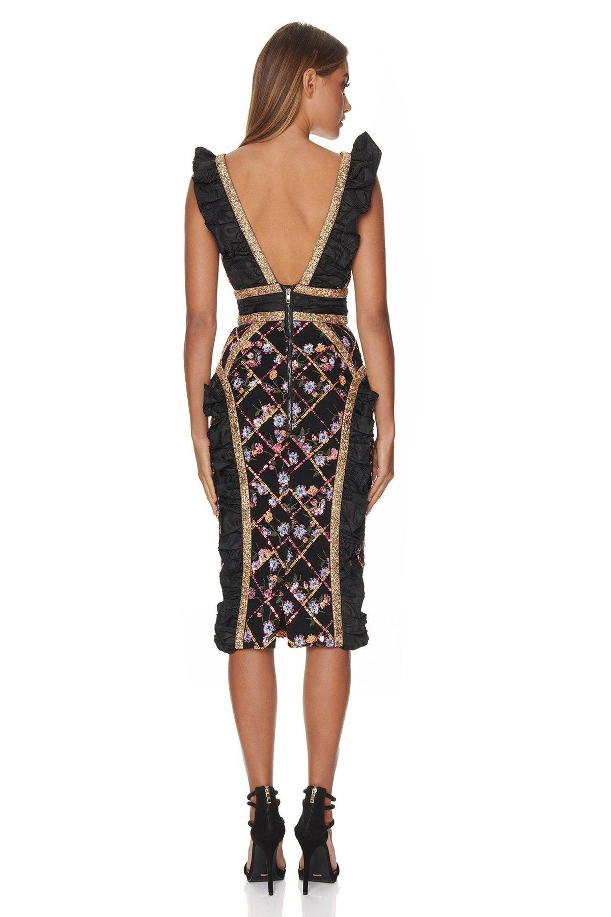 Eliya The Label Natalia Dress Black Size 6 photo 3