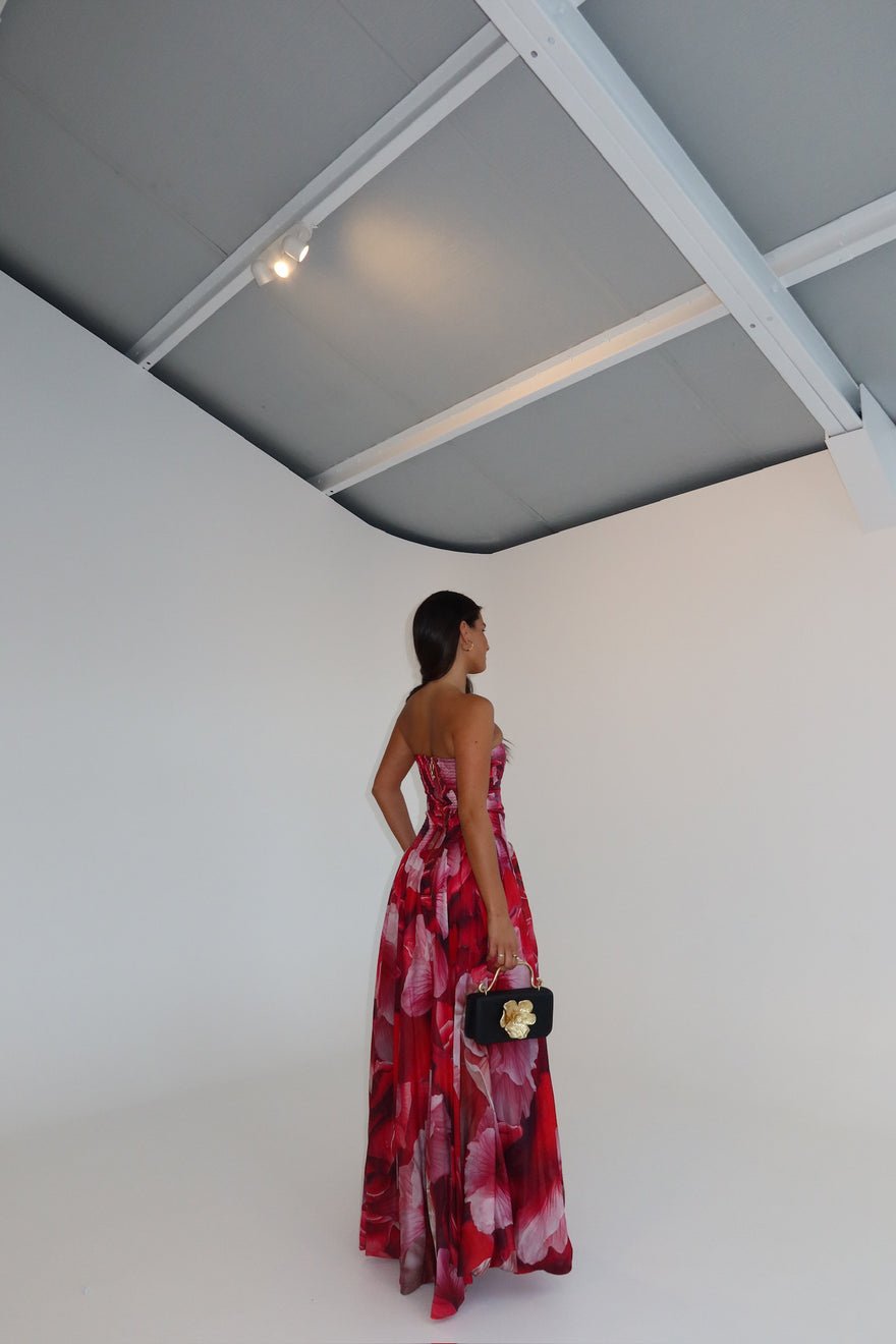 Aje Flora Gown Prismatic Floral Red photo 2