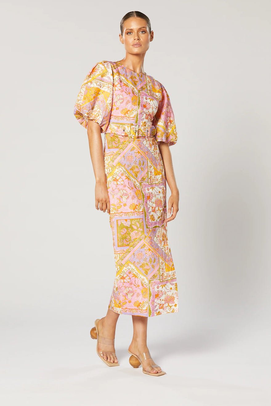 Winona Harlan Belted Dress - Paisley Print photo 3
