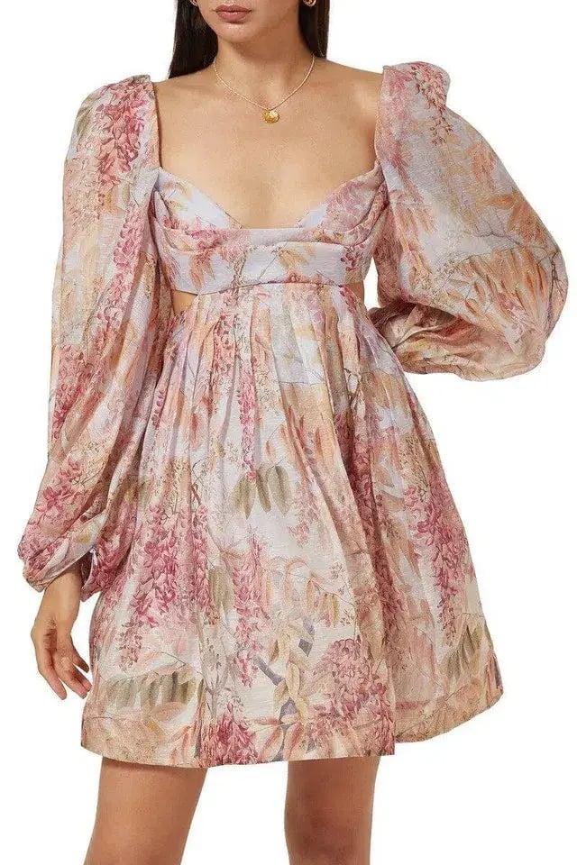 Zimmermann Botanica Bralette Mini Dress  Milettia Floral Size 1 / AU 10 photo 4