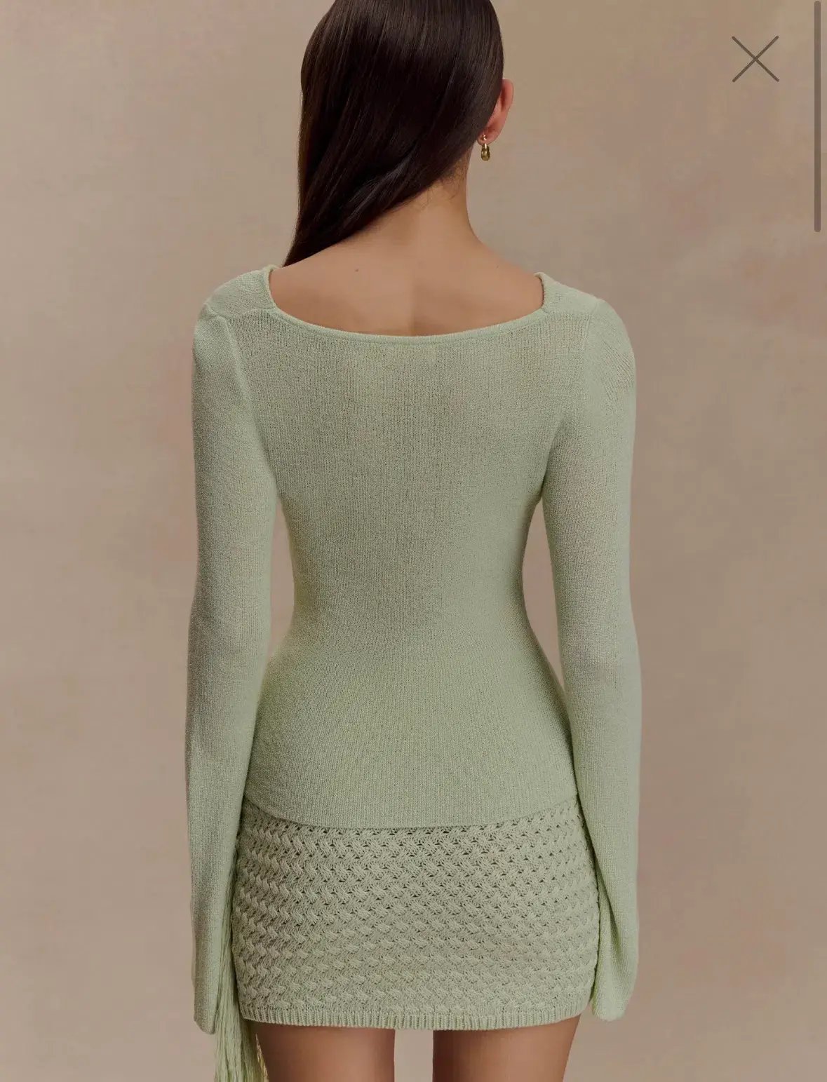 Meshki Green Crochet Elowen Top & Terrymae Skirt photo 2