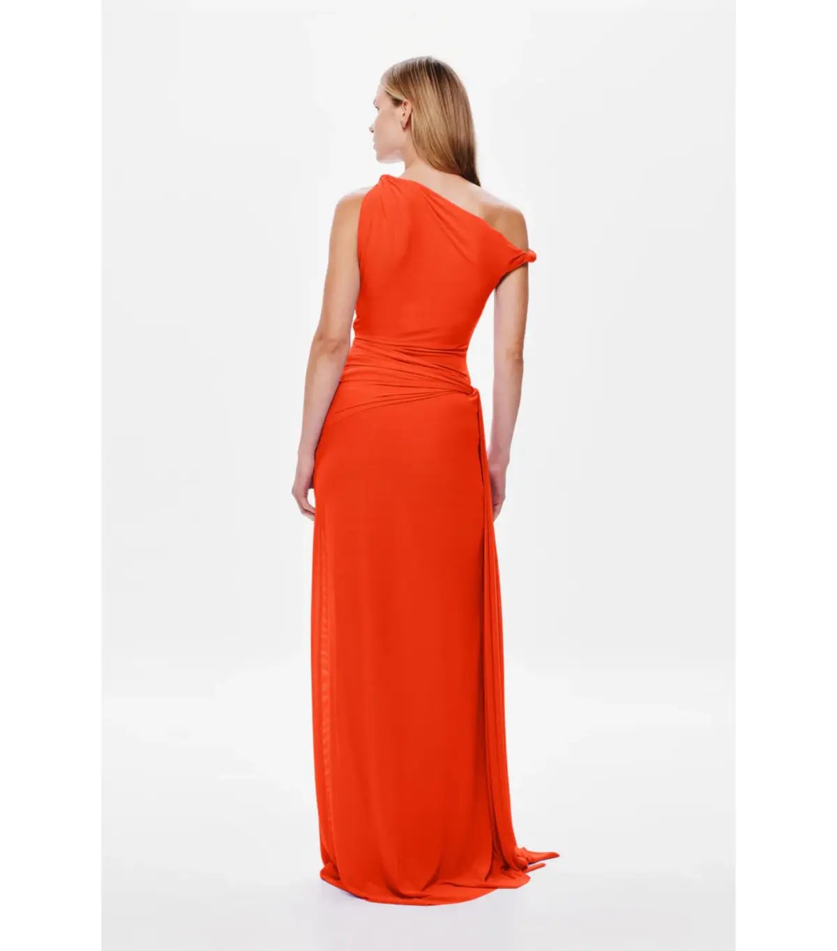 Misha Sisal Mesh Maxi Dress Chilli Red Size M / AU 10 photo 3
