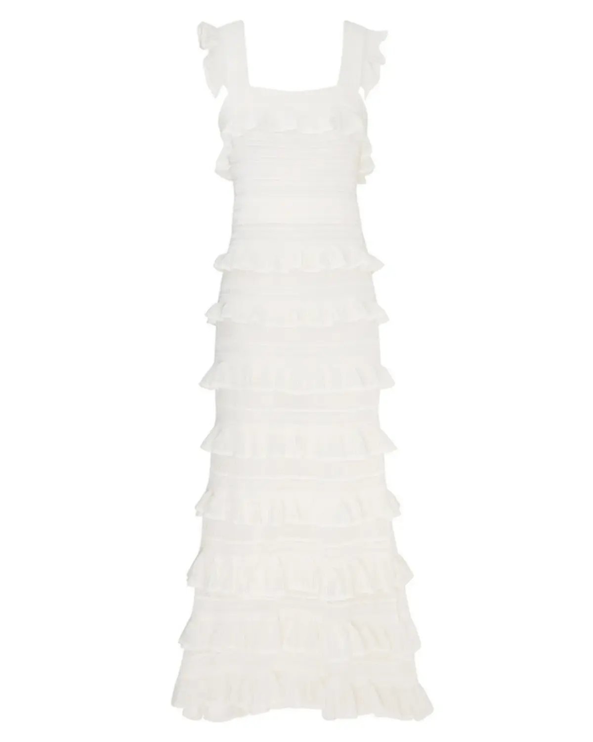 Zimmermann Natura Ruffle Dress in Parchment Size 1 / AU 10 photo 4