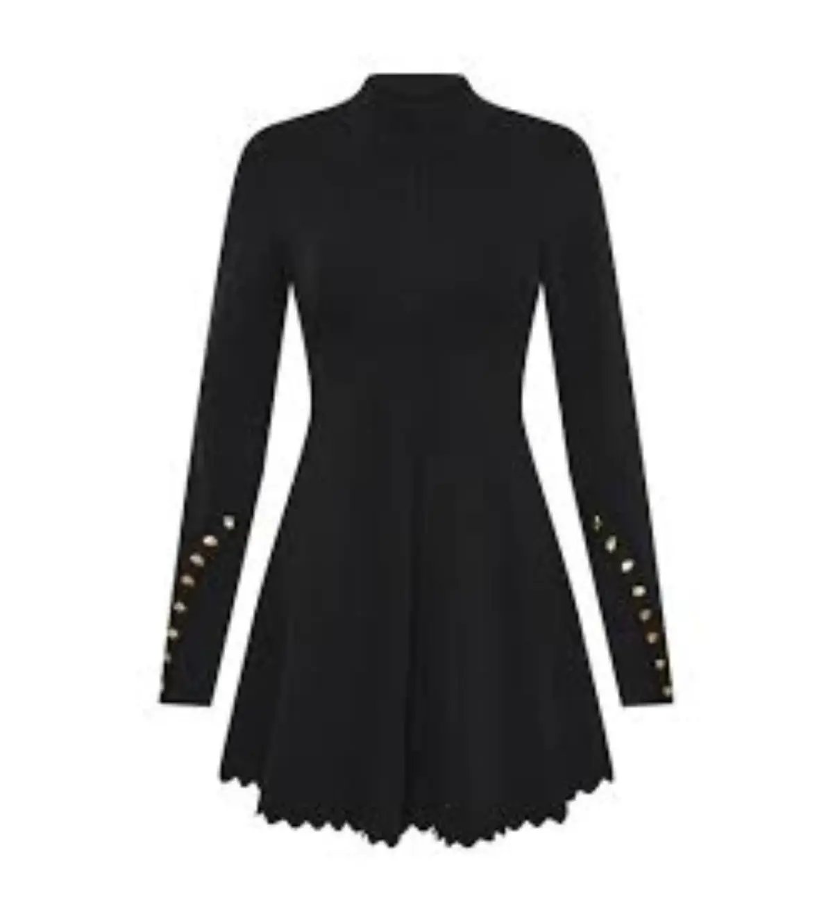 Aje Sylvia Knit Mini Dress Black Size AU 12 photo 3