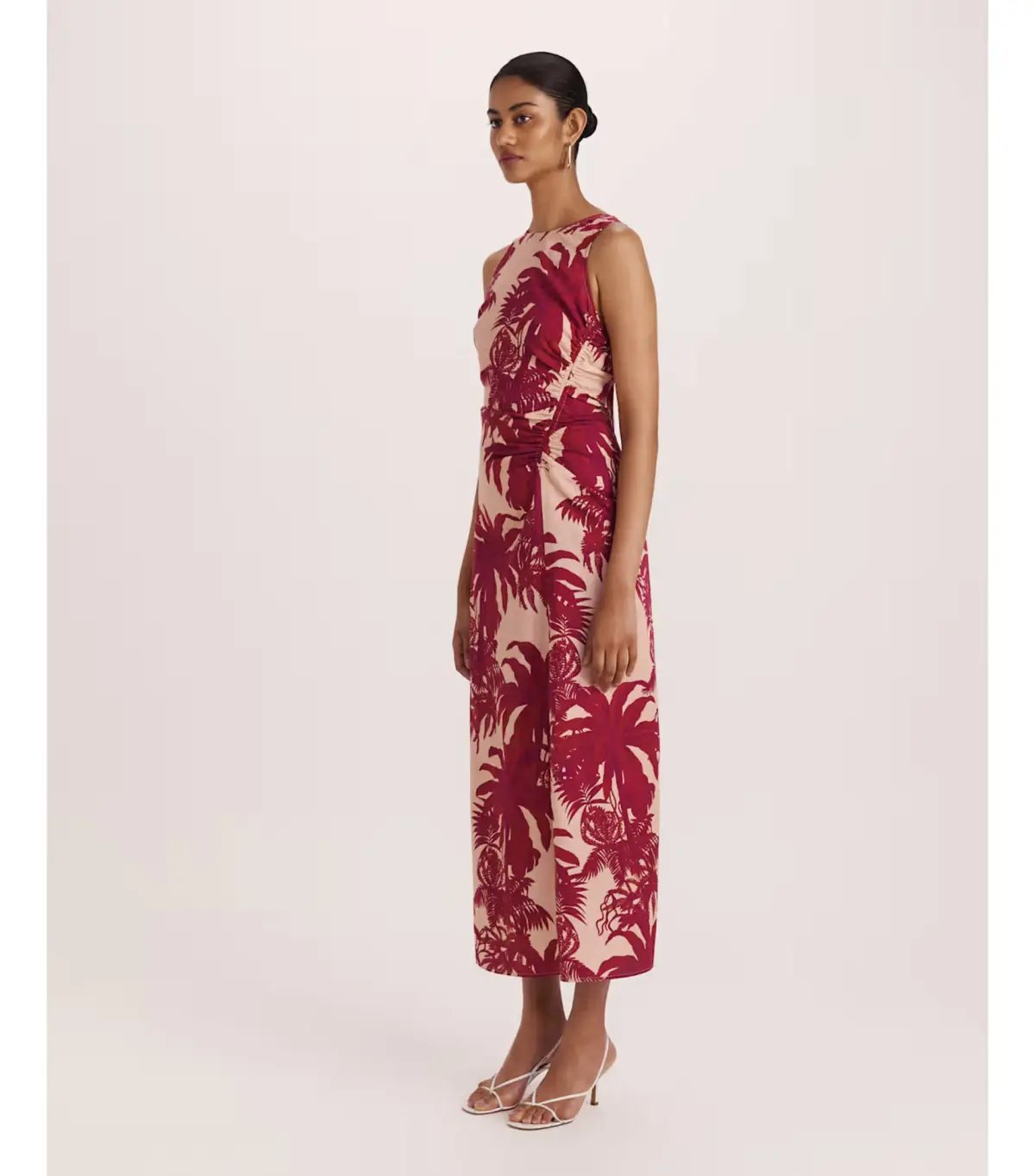 Saba Brielle Midi Dress Red Multi Size AU 12 photo 3