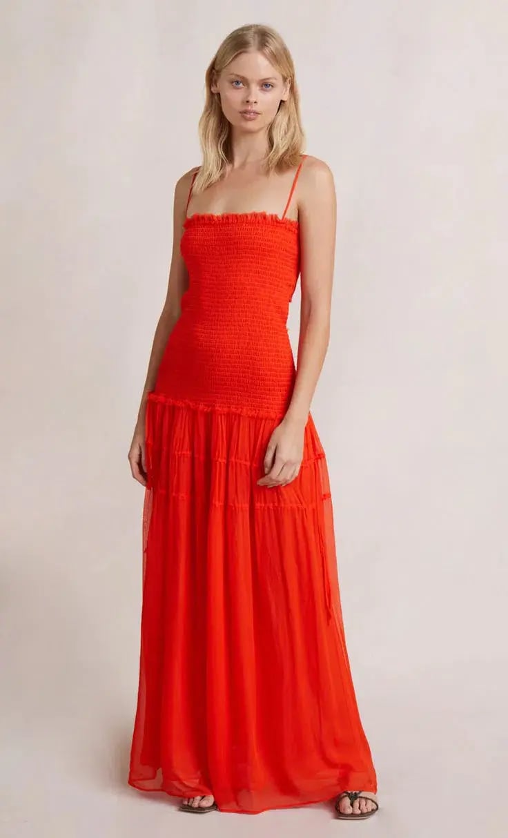 Bec & Bridge Charlotte Maxi Dress Red Size 10 photo 4