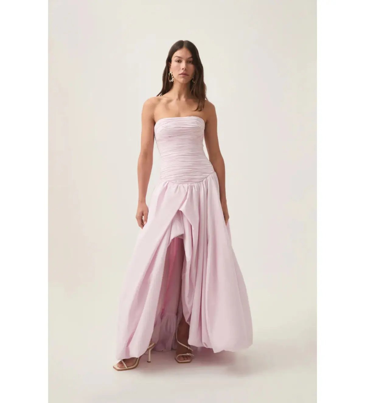 Aje Violette Bubble Hem Maxi Dress Pastel Pink Size AU 8 photo 2