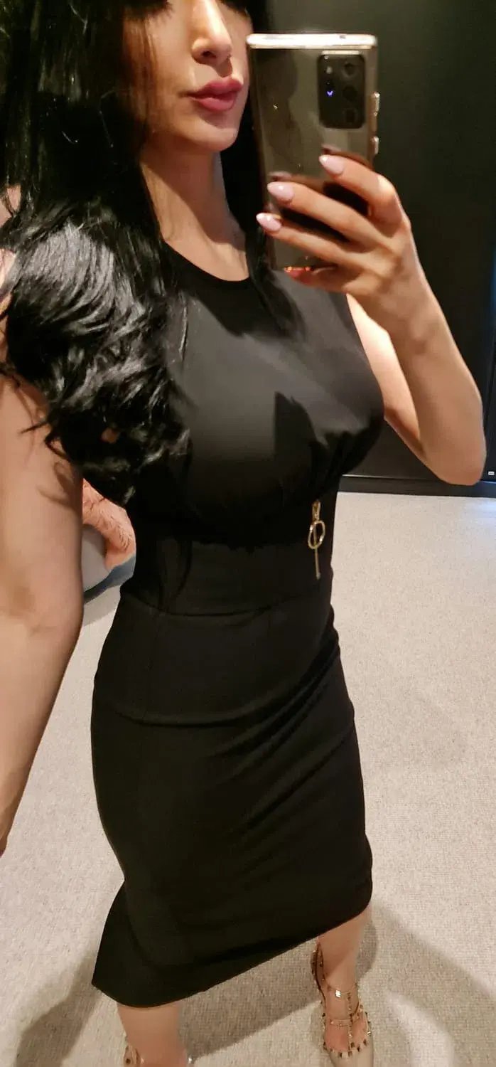 Sheike Midi Dress Black Size 6 photo 4