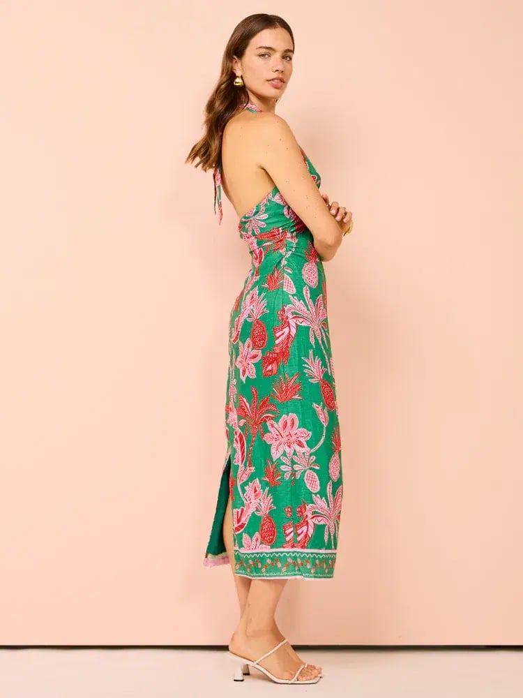 Ownley Kara Midi Dress Pineapple Print Size S / AU 8 photo 5
