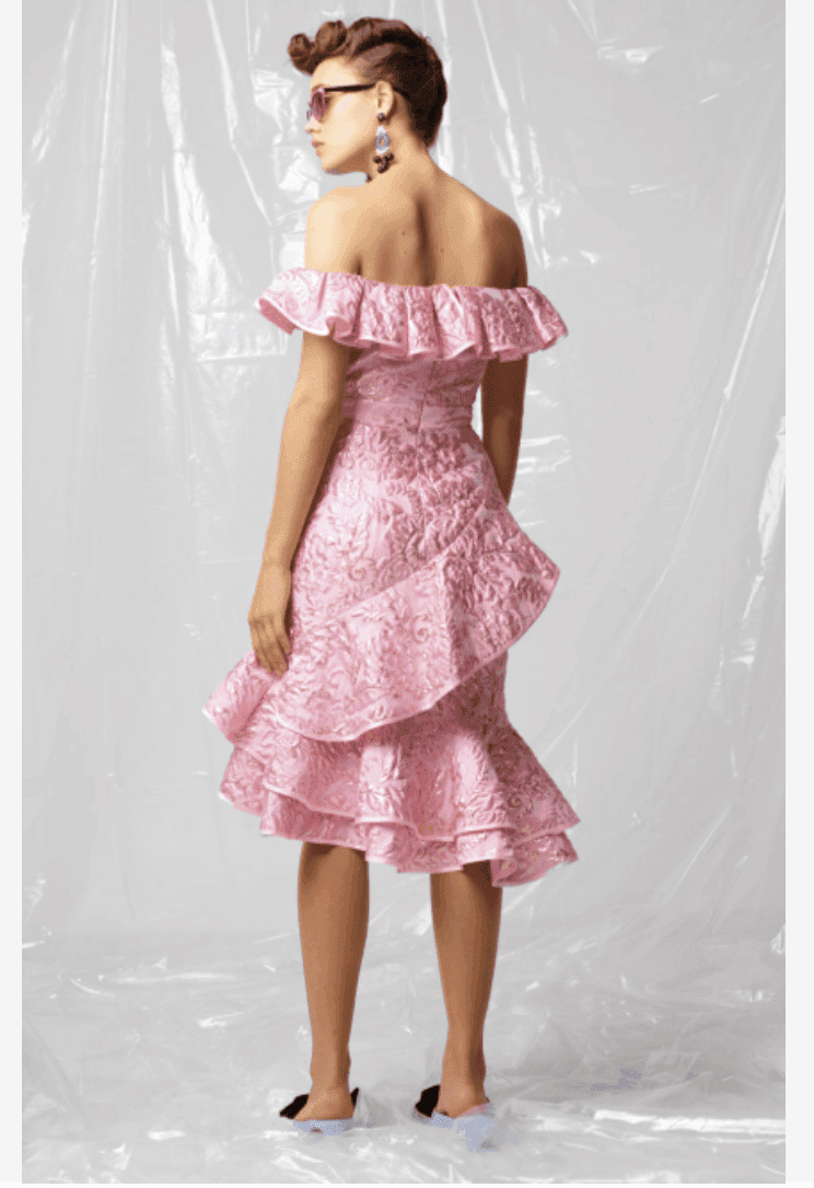 Nicola Finetti Fryda Dress Pink Size 6 photo 2