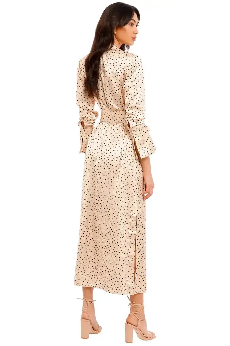 Significant Other Amara Dress in Cream Black Polka Size 10 photo 4