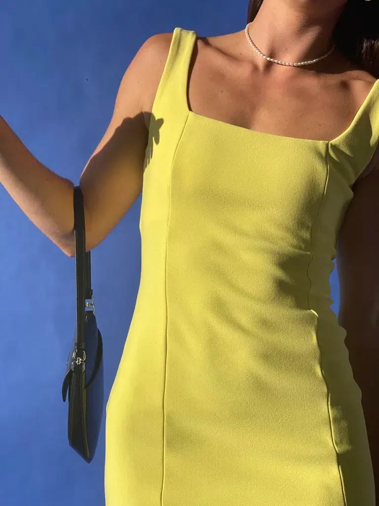 Bec & Bridge Gemma Mini Dress Banana Yellow Size AU 6 photo 6