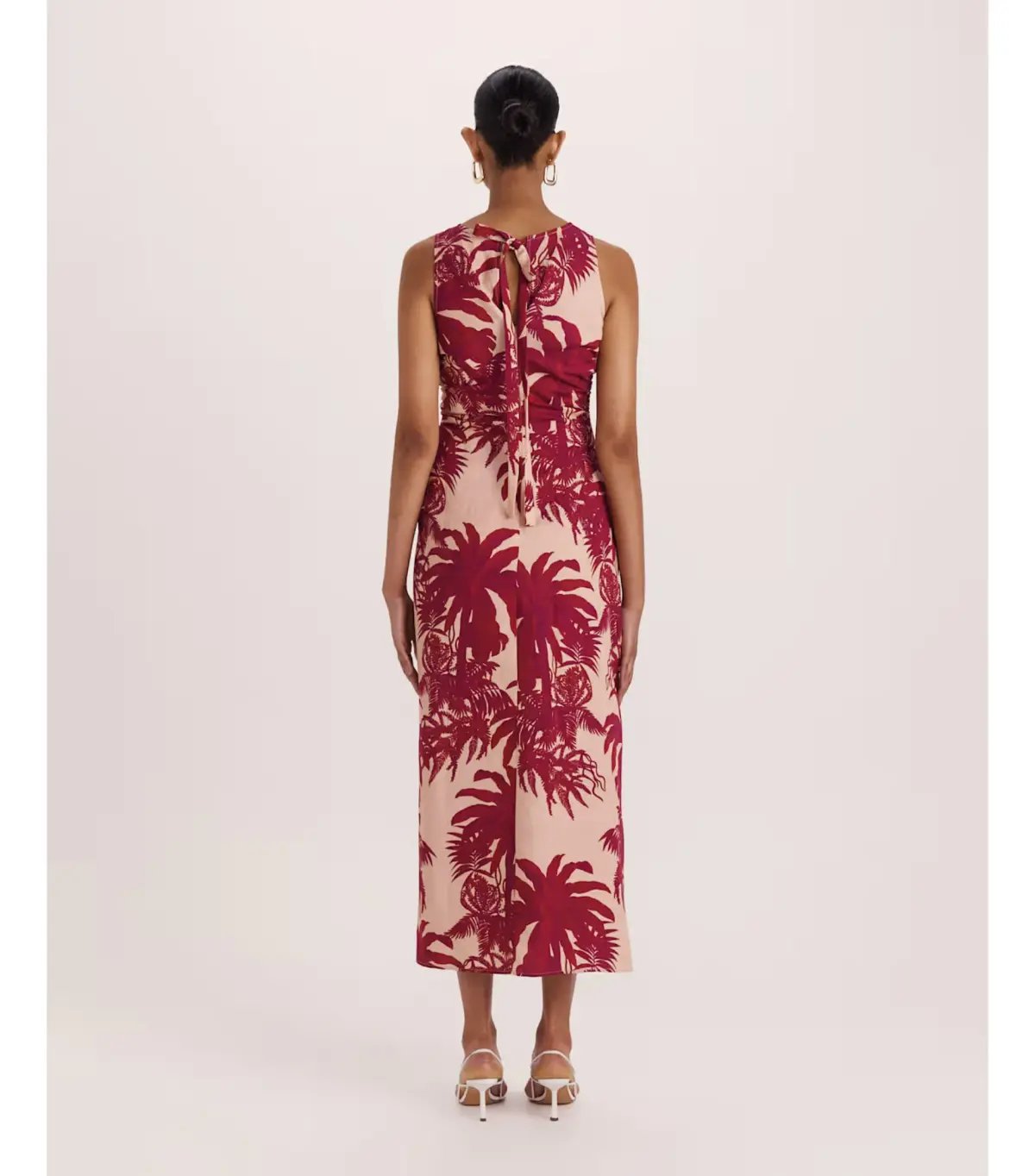 Saba Brielle Midi Dress Red Multi Size AU 12 photo 5