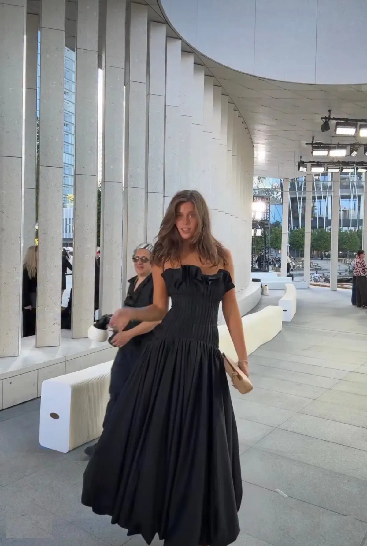 Aje Ivy Bubble Hem Midi Gown Black Size 12 photo 6