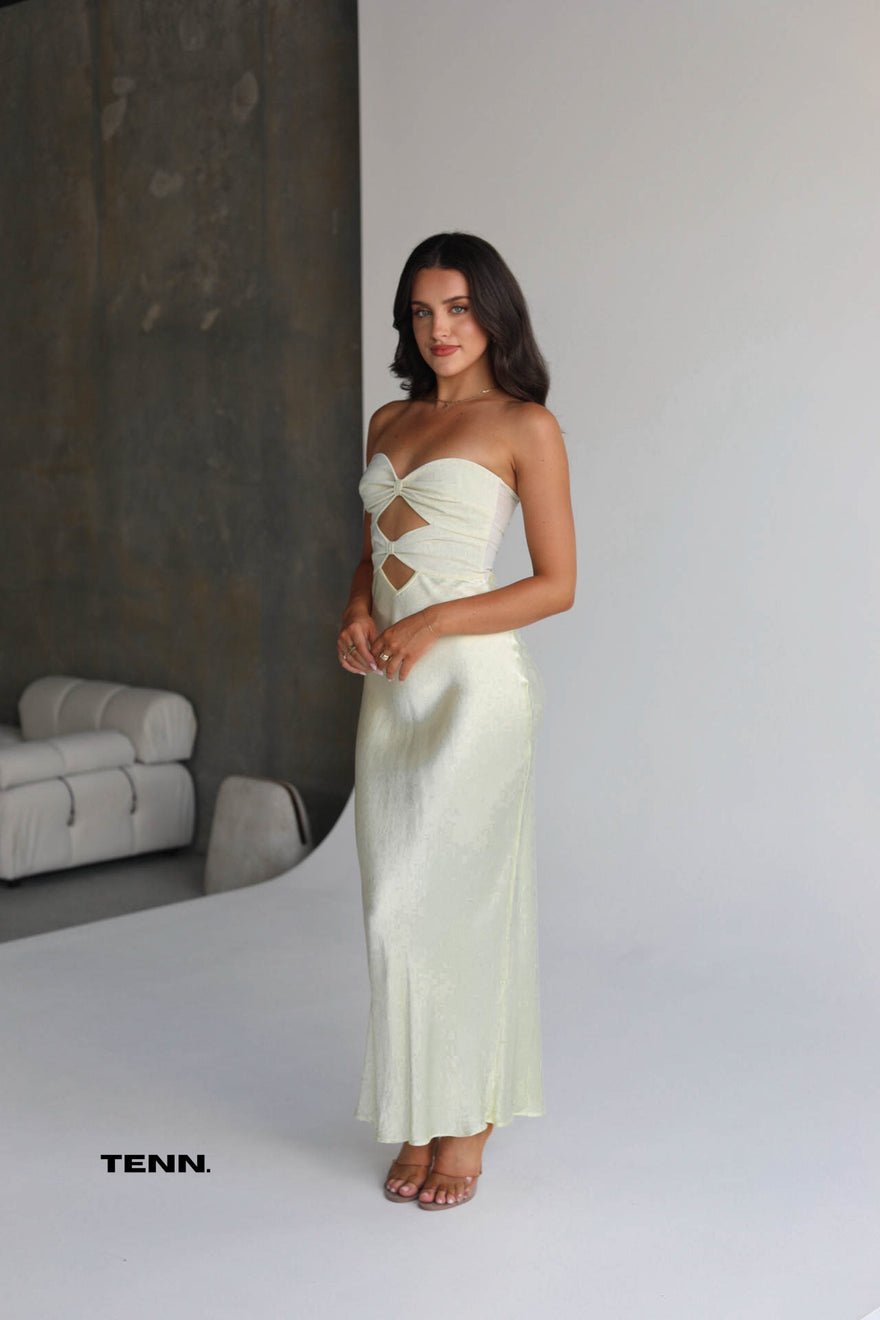 Bec & Bridge Halle Strapless Dress - Lemon photo 2