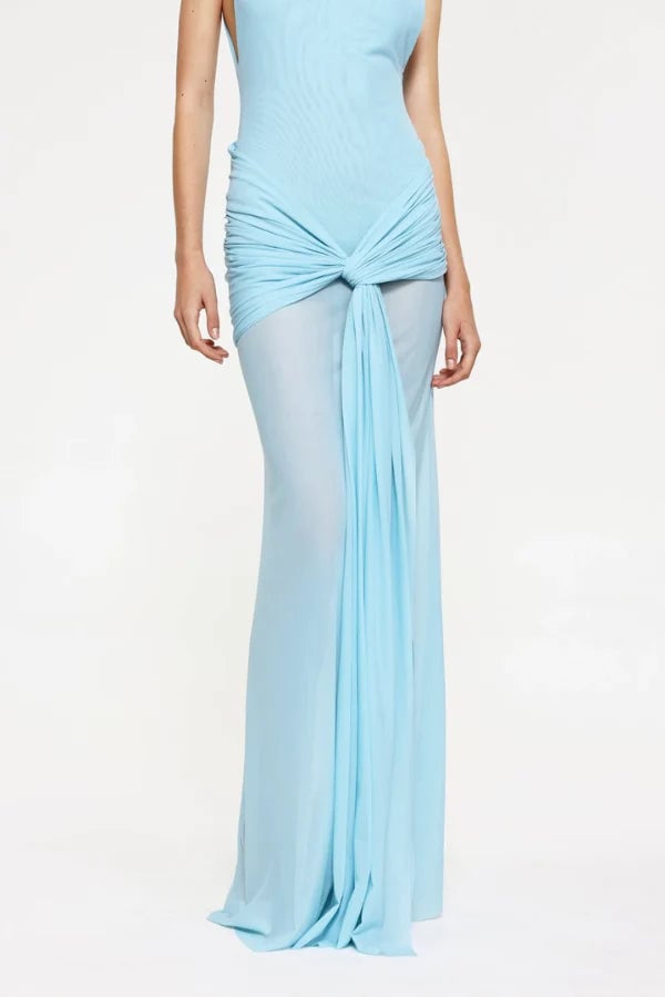 EFFIE KATS ROZA MAXI DRESS - PALE BLUE photo 6