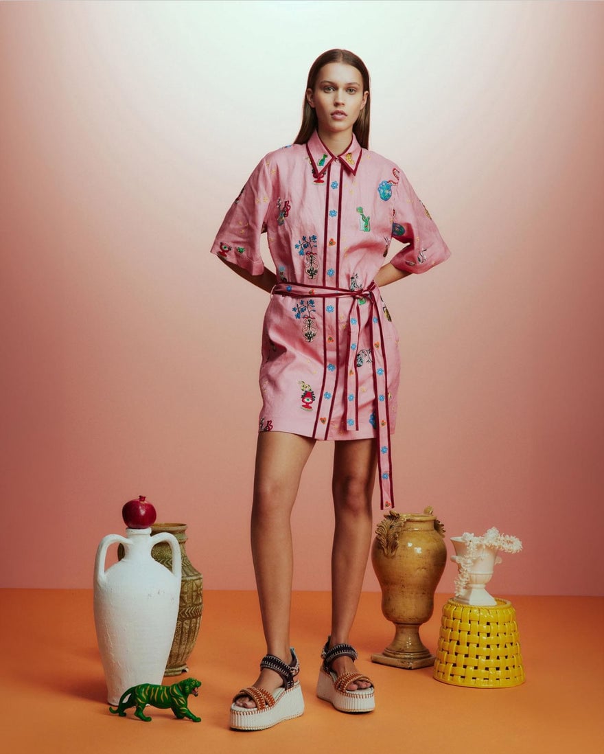 Alemais Timmy Embroidered Mini Dress photo 4