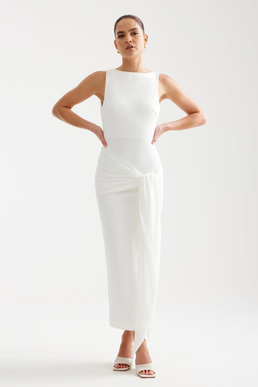 Lexi 'Elara' Dress - White photo 3