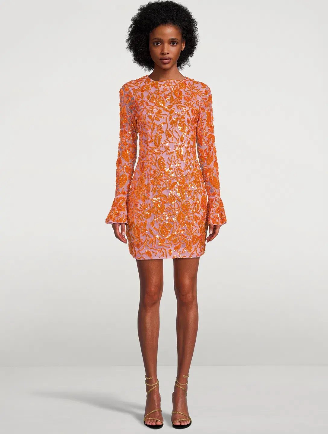 Rachel Gilbert Lupita Mini Orange/Pink Size 14 photo 2